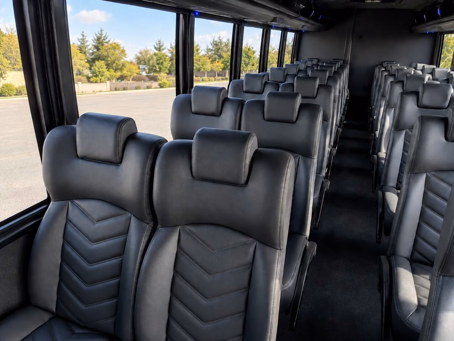 15 passenger minibus interior