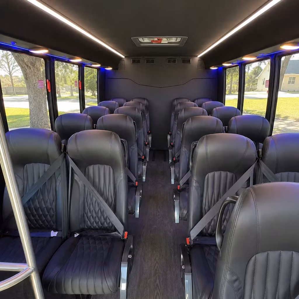 25 passenger minibus interior